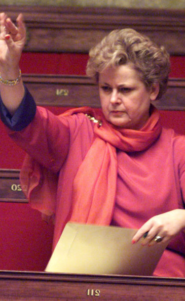 Christine Boutin à l'Assemblée lors du débat du PACS